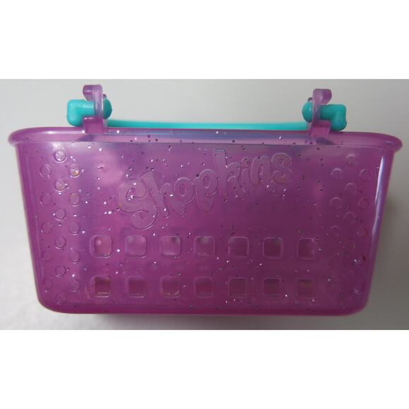 SHOPKINS Shopping Baskets Lot of 3 Season 2 and 3 Purple Handles Empty - Picture 4 of 9